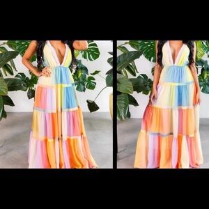 Multicolor Maxi Dress